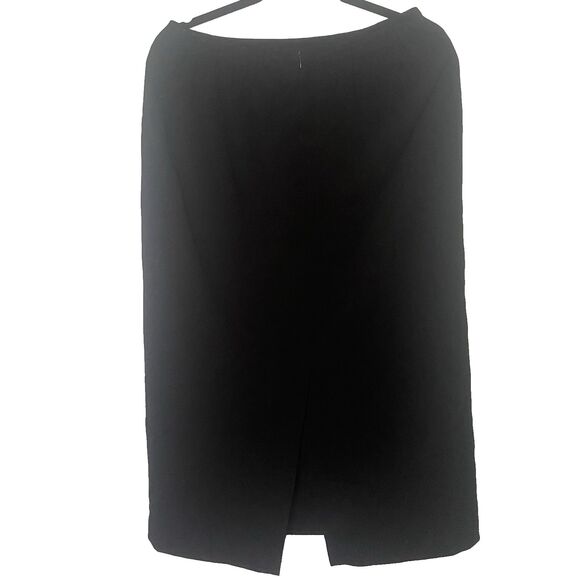 Vintage 80s STUDIO I Midi Skirt Blouse 2-Piece Set Suit Womens 10 Brown Black - Picture 5 of 15